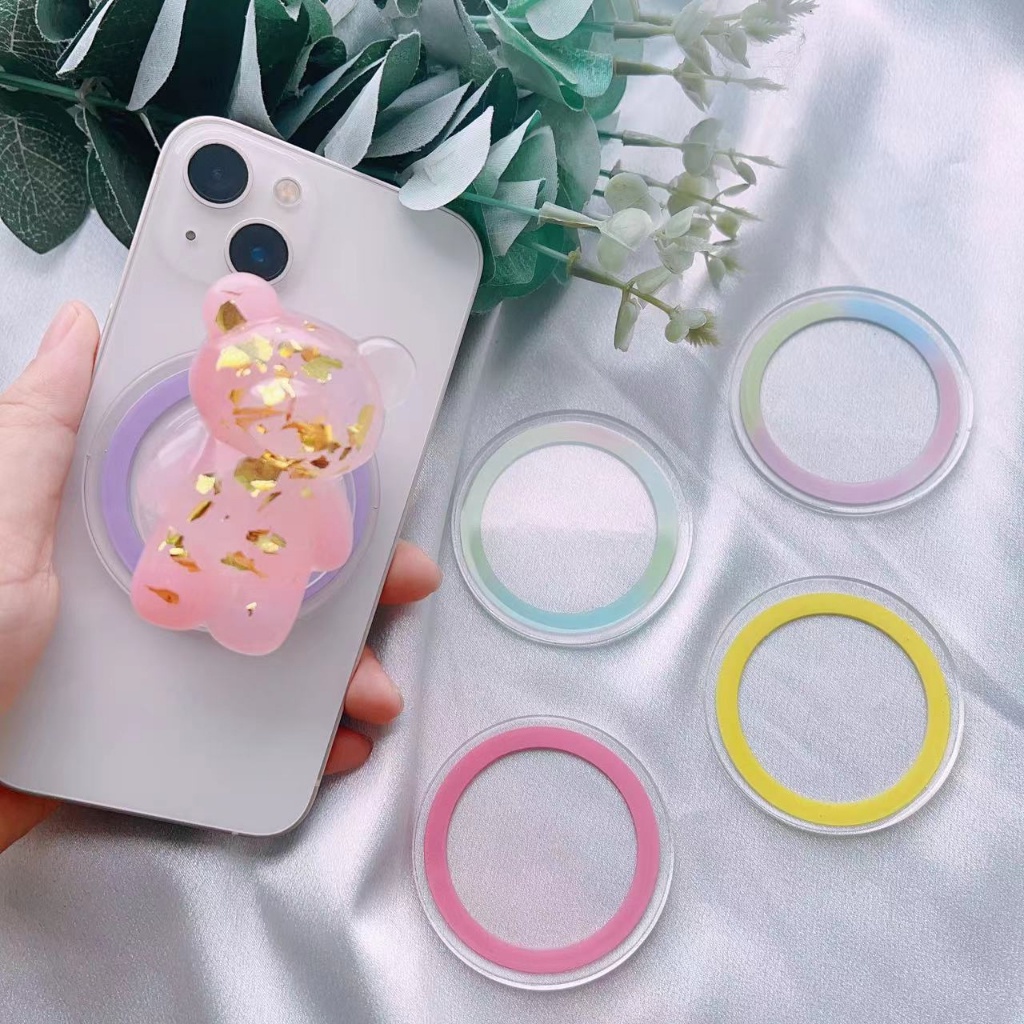 For Magsafe Magnetic Base Pop Socket Grip Removable Magnet Round ...