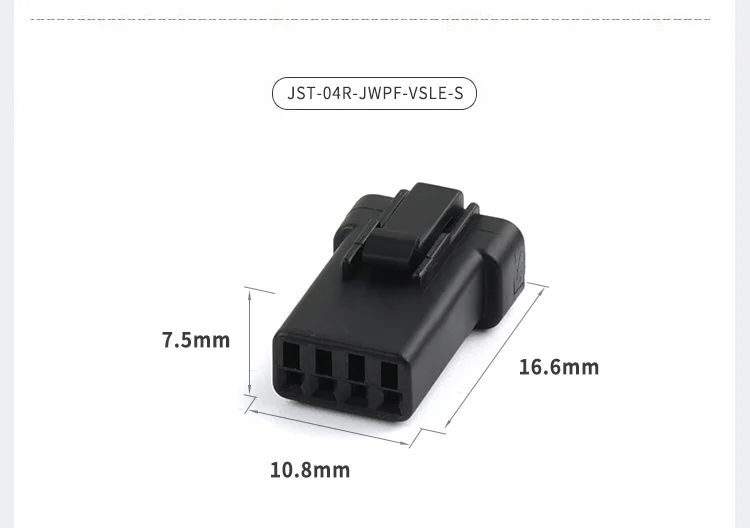 Kit Connettori Impermeabili JST 2P-8P 0.6mm Con Cavo 15cm – Maschio E Femmina, Per Auto E Applicazioni Marine