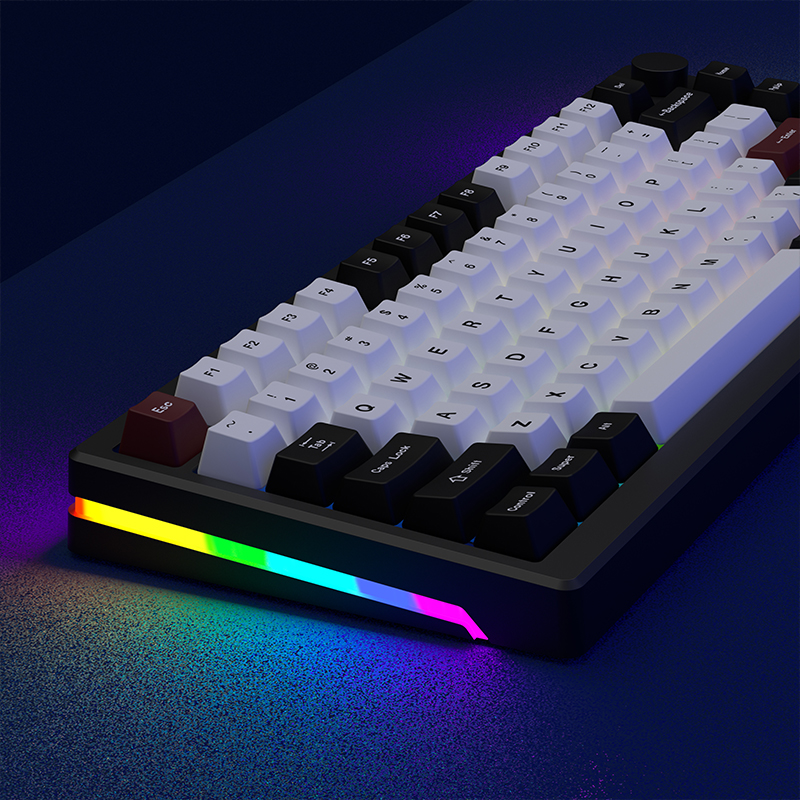 【Adjustable RGB Color】MAIMOOO KX75 Customize 75% Three Modes Keyboard ...