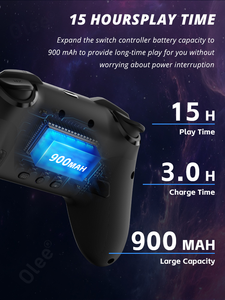 Switch Controller, LED Star Wireless Pro Controller for Switch/Lite ...