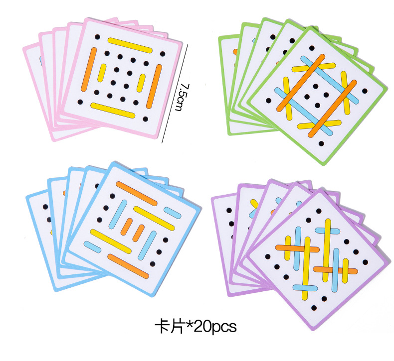 Threading Toys for Toddler, Wooden Lacing Card for Kids Matching ...