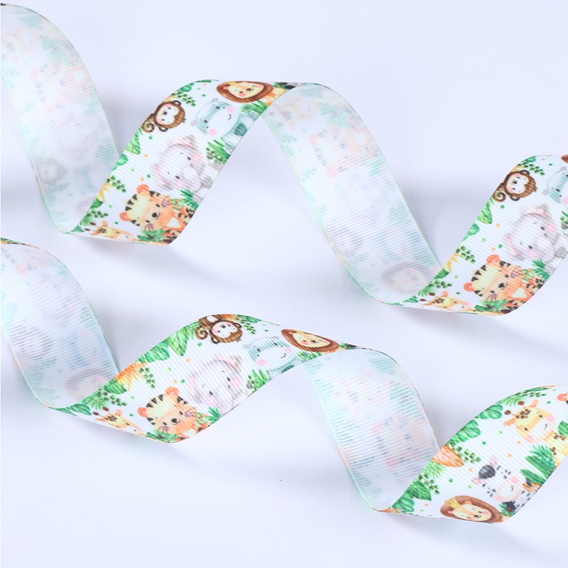 5 yards/roll Animal Themed Ribbon Bow Gift Box Wrapping Baby Shower ...