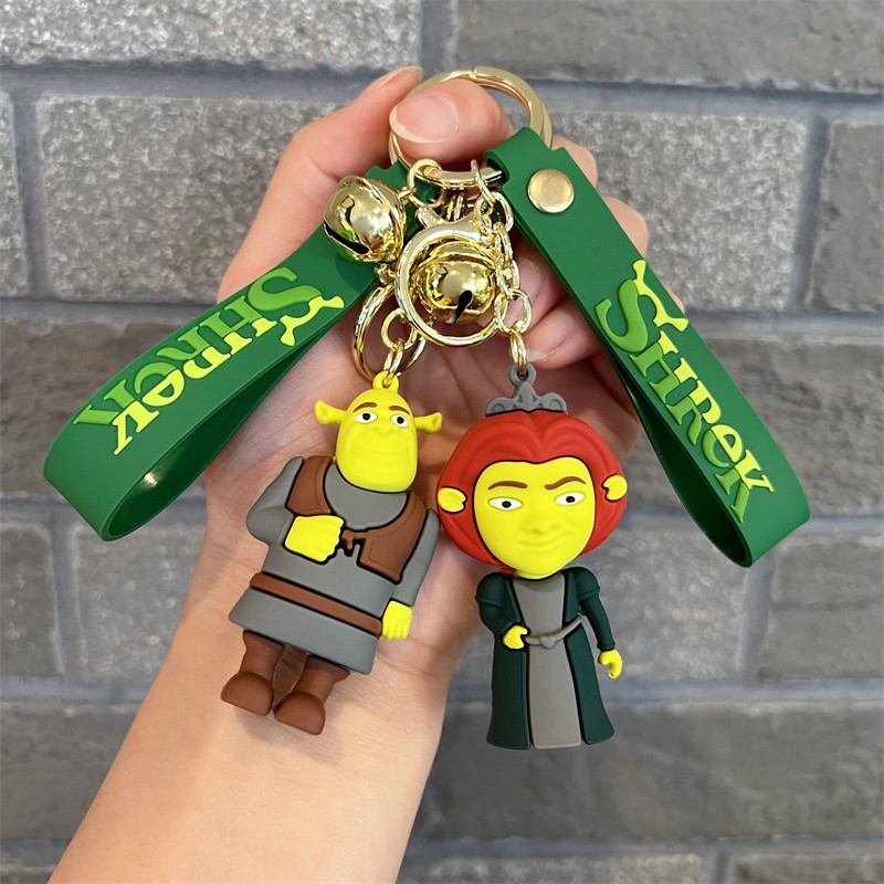 Monster Shrek Keychain Fiona Puss In Boots Donkey for Bag Pendant Cute ...