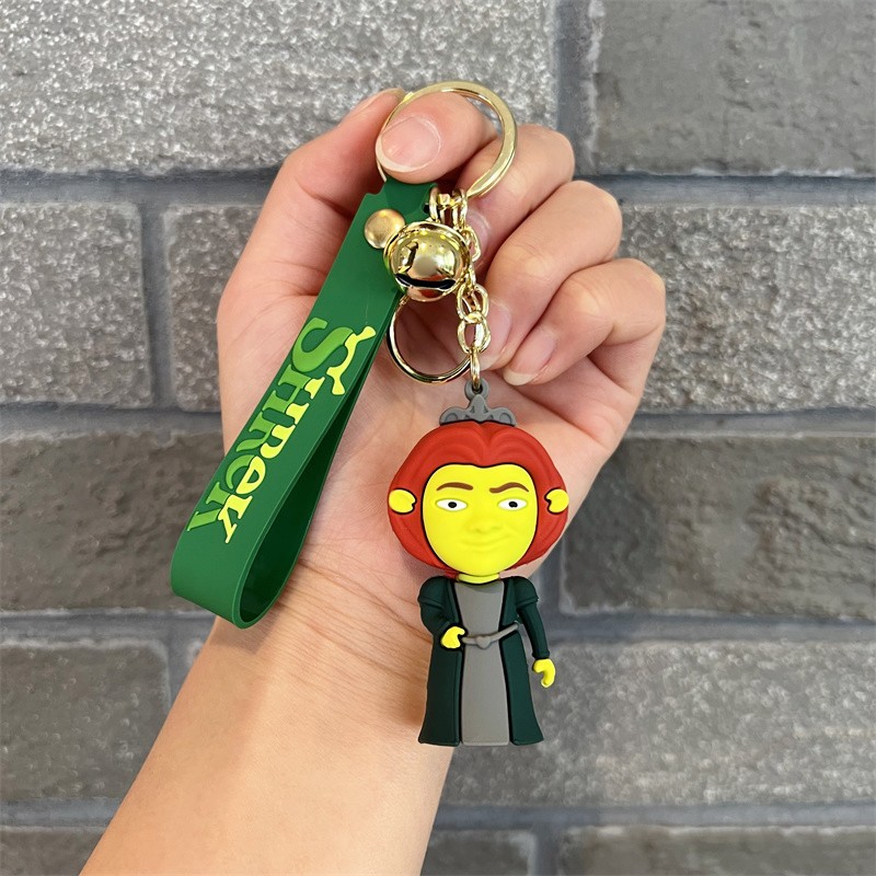 Monster Shrek Keychain Fiona Puss In Boots Donkey for Bag Pendant Cute ...
