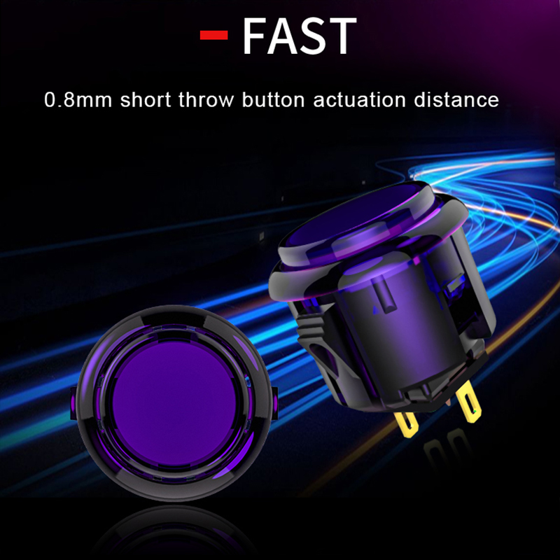 QANBA Gravity KS Arcade buttons Mechanical Shafts Silent Pushbutton ...