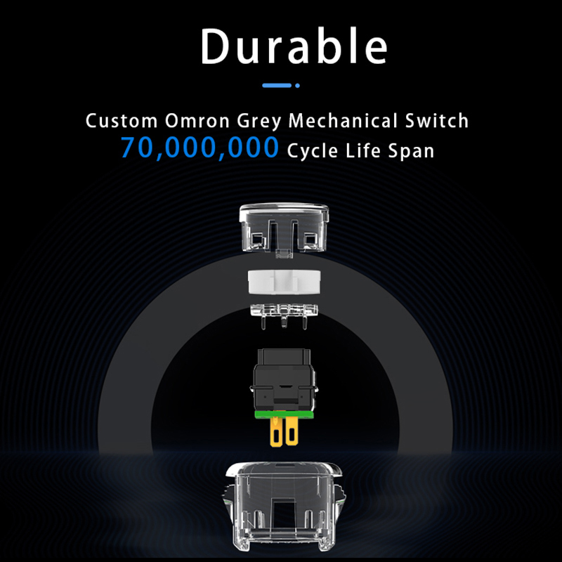 QANBA Gravity KS Mechanical Arcade buttons Shafts Silent Pushbutton ...