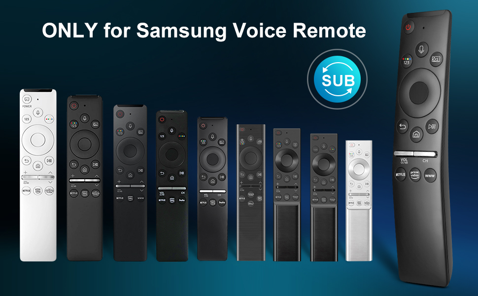 Voice Remote Compatible for Samsung Smart TV QLED UHD Frame Curved