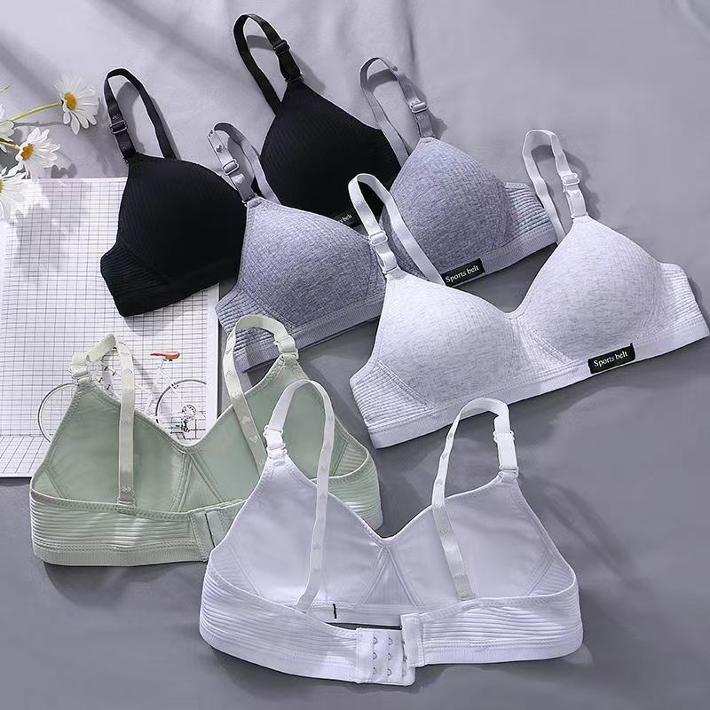 3pcs Seamless Thin-Cup Bralette For Women, Push-Up & Anti-Droop & Wireless & Breathable & Comfortable & Slingless, Lingerie