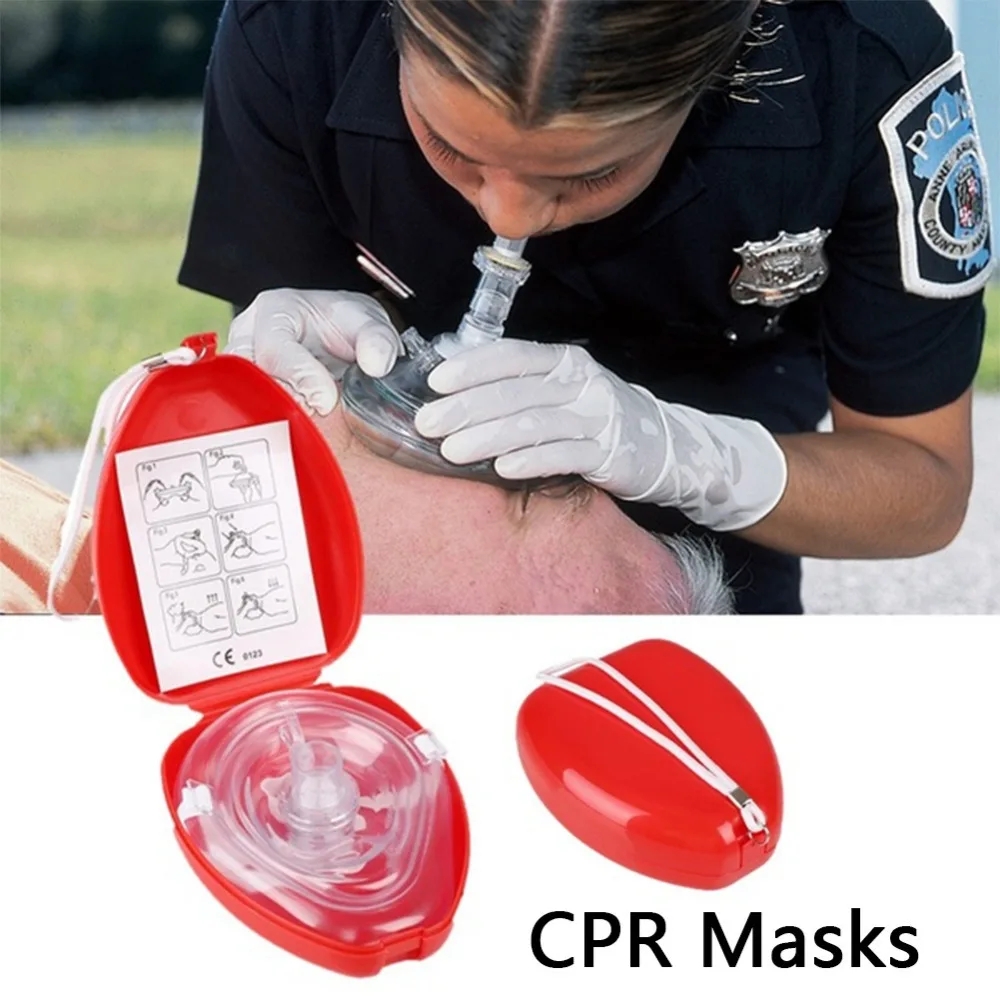 CPR Breathing Mask Resuscitator Valve Rescue Emergency First Aid ...