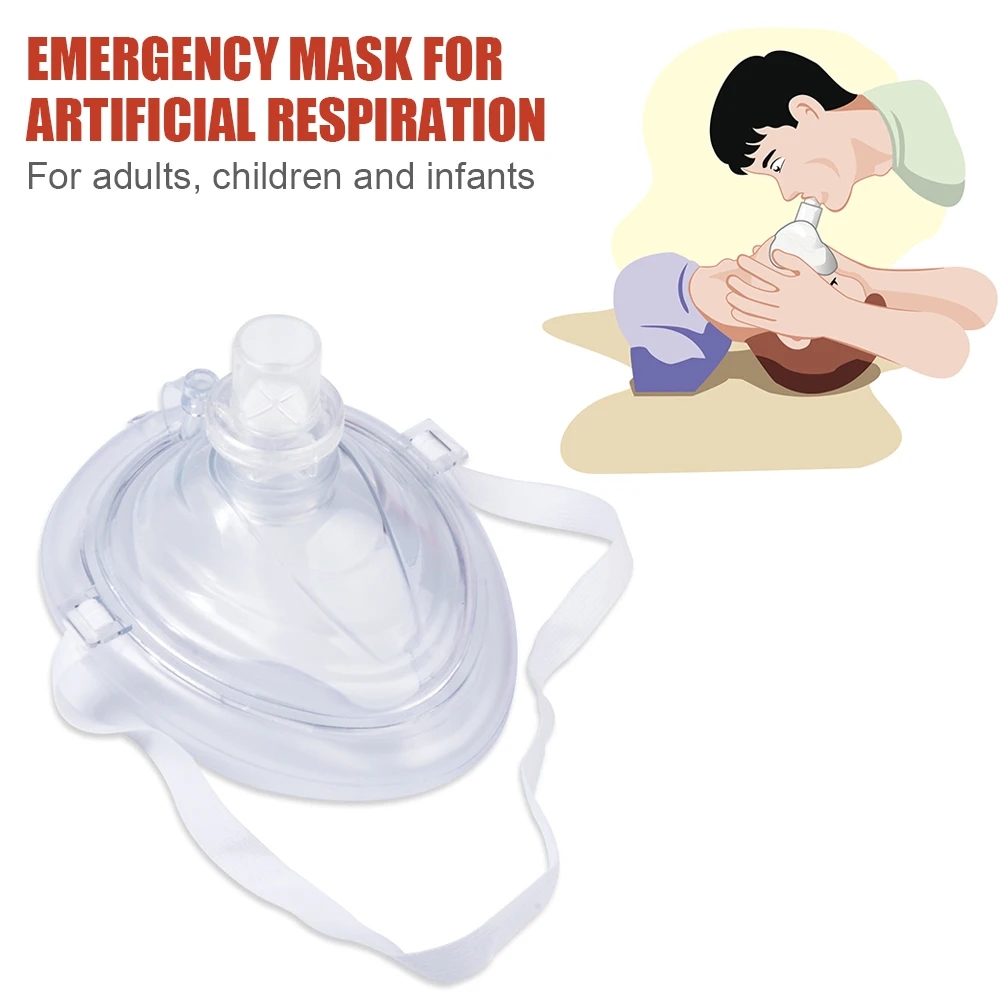 CPR Breathing Mask Resuscitator Valve Rescue Emergency First Aid ...