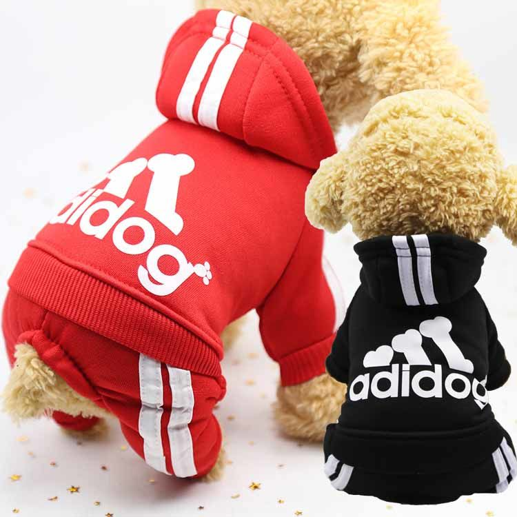 Dog Cat Clothes Sweatshirt Puppy Shih Tzu Sport Hoodie Outfits Four ...