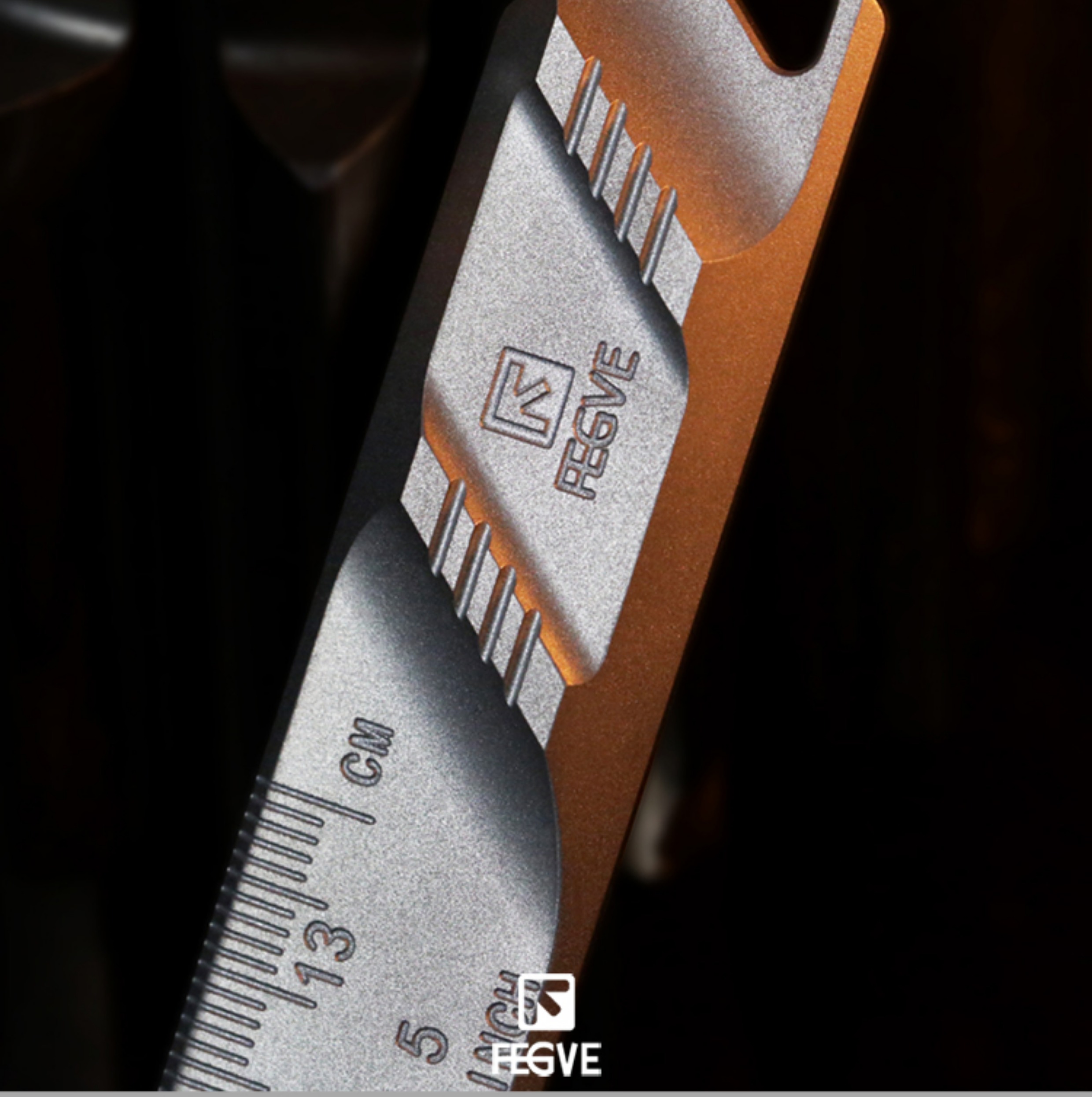 CNEDC Black Titanium Alloy Ruler Graduated Scale High-end Tool Ruler ...