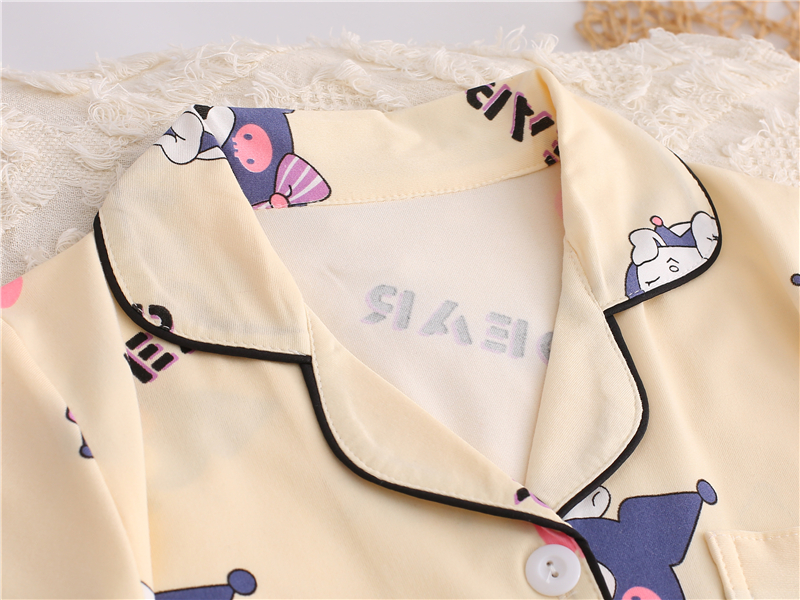 Pyjamas Kids Cute Cartoon Printing Children Pajamas Korean Style Lapel ...
