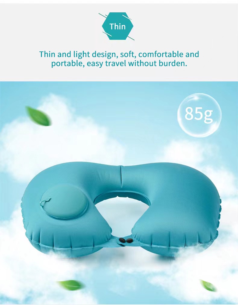 Inflatable Travel Pillow Press Type Inflatable Pillow Multifunction ...