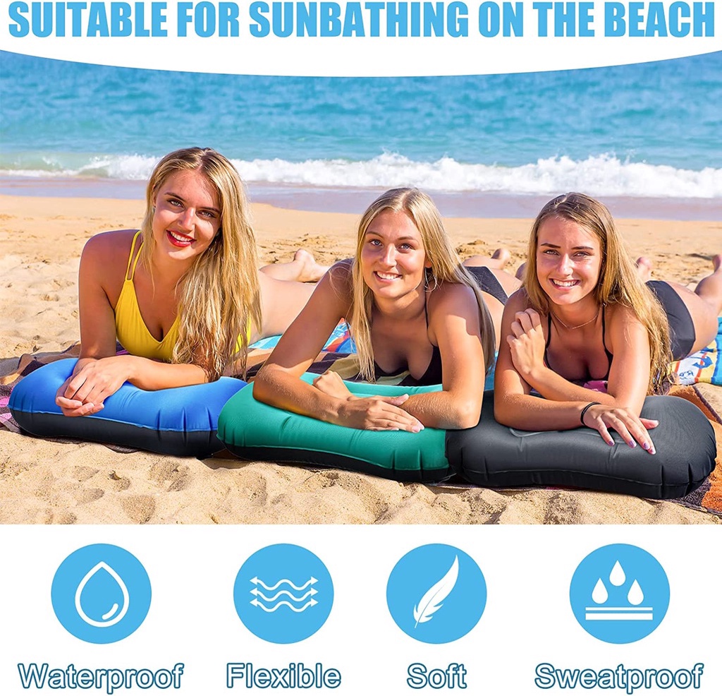 Inflatable Travel Pillow Press Type Inflatable Pillow Multifunction ...
