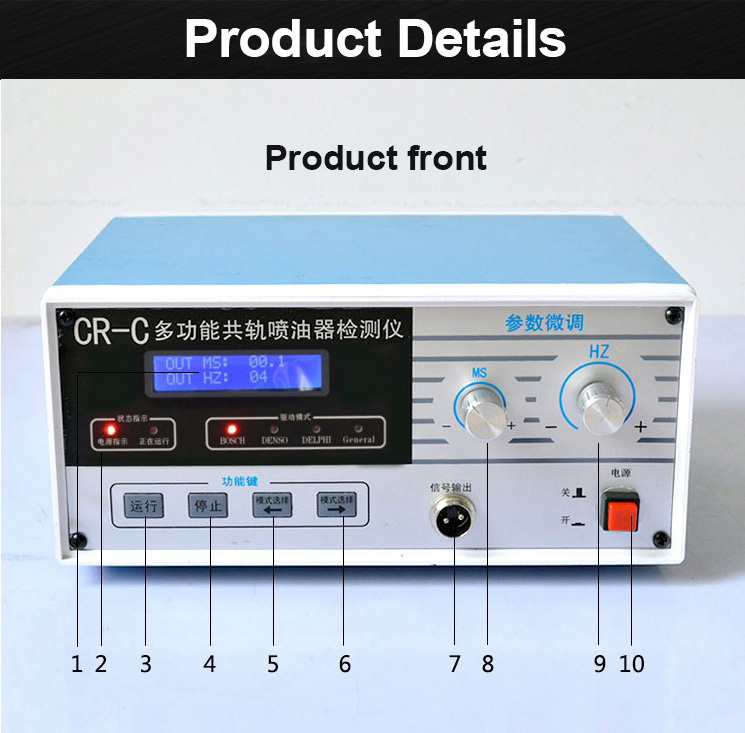 Xigner CR-C Appareil Testeur Injecteurs Diesel AC110-240V - Machine Diagnostic Rampe Commune