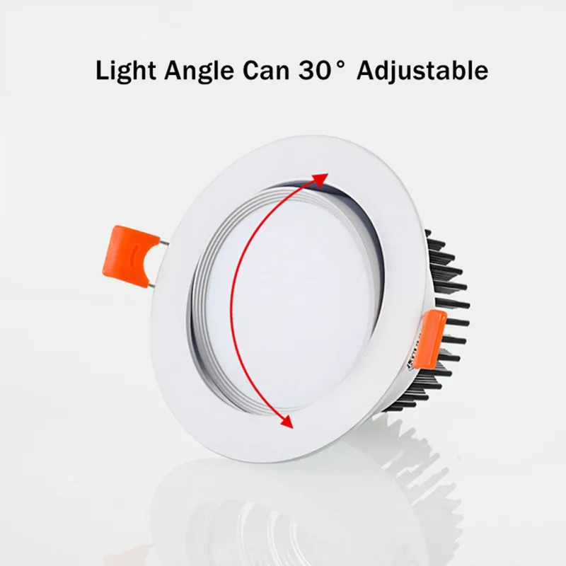 Pin Light Angle Adjustable Spotlight Dimmable Led Downlight 18W/7W/12w ...