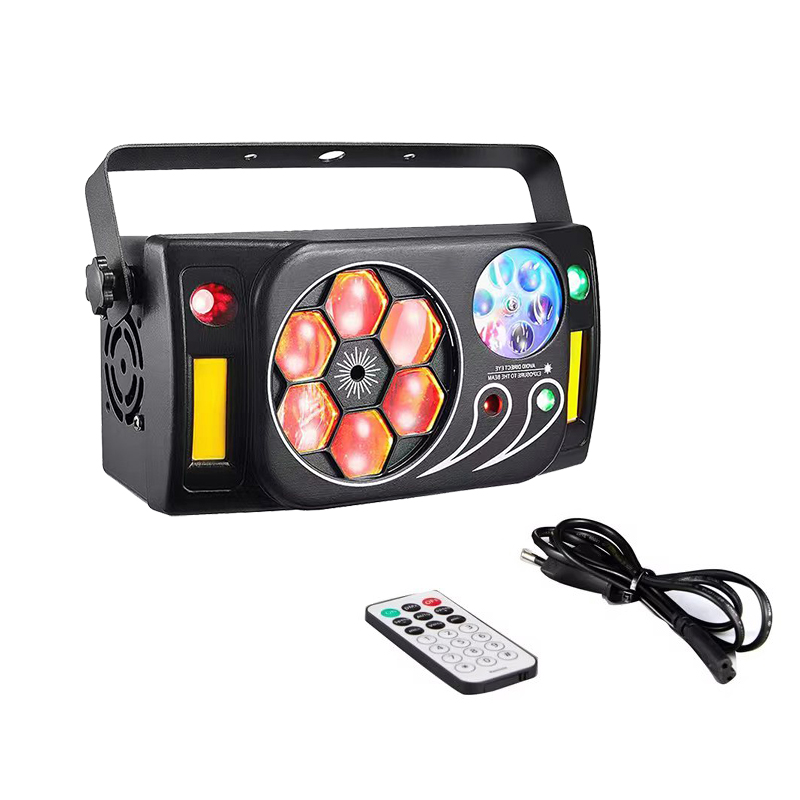 Remote Party Light 6 Bee Eye Pattern Wheel Red Green Laser Led Wash ...