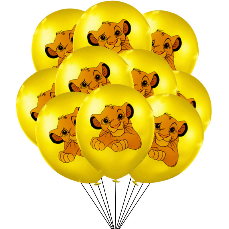 10pcs Lion king Birthday Decorations 12Inch Simba Lion king Latex ...