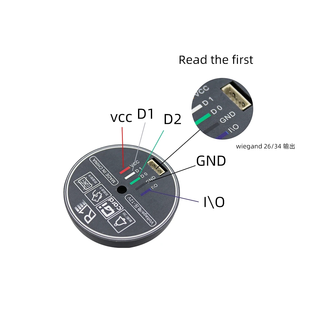 Mini Dual Frequency Card Reader RFID 125kHz And 13.56MHz Wiegand 26 / ...