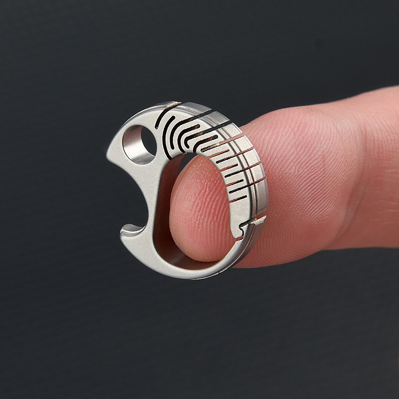 CNEDC Titanium Alloy Mini Keychain Goldfish Buckle Bottle Opener ...