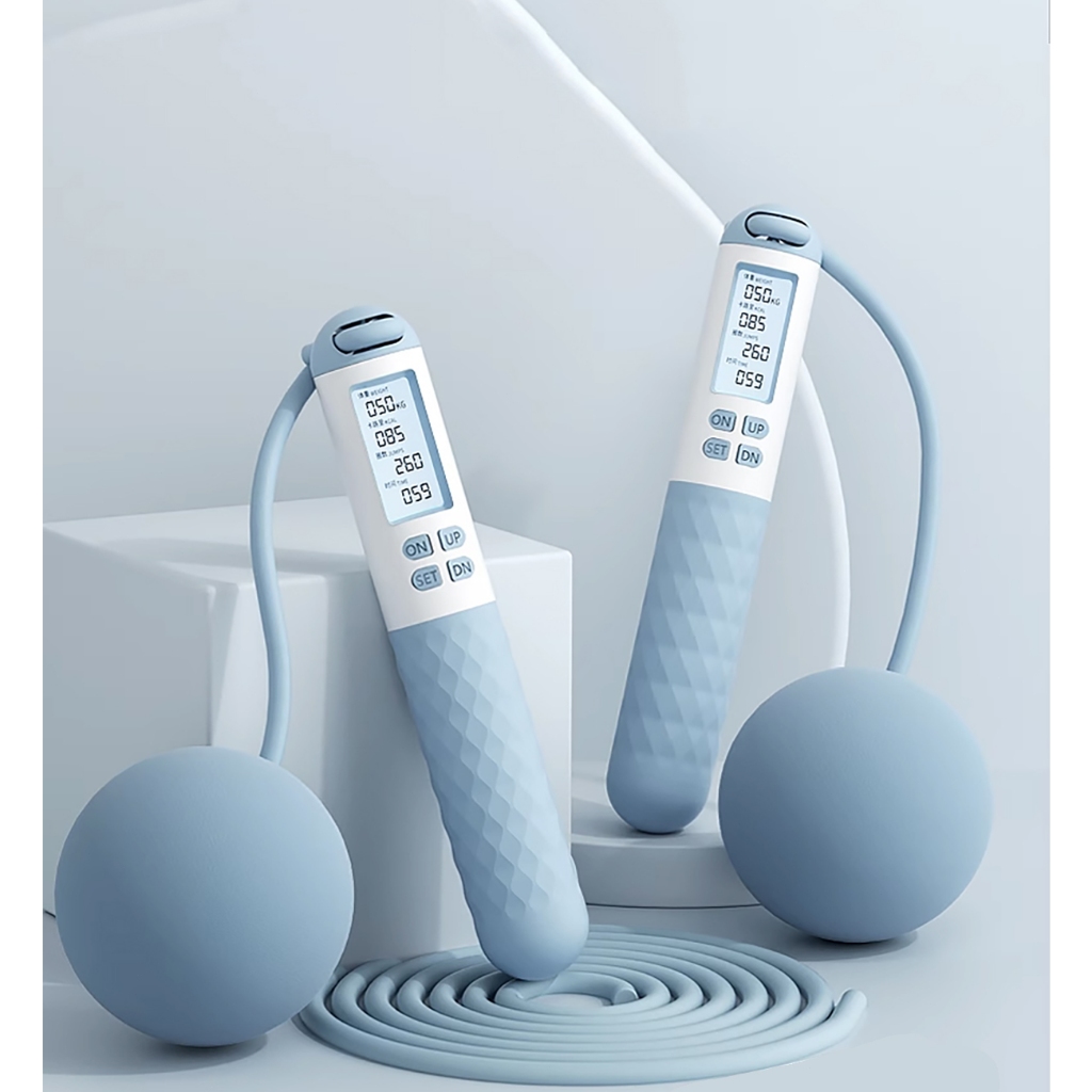 Jump Rope Adult Audasi Cordless Skipping Ropes 2 In 1 Weighted Ropeless Skipping Rope With Counter Smart Digital Gravity Ball Jump Rope With LCD Display Portable Skipping Rope Kids