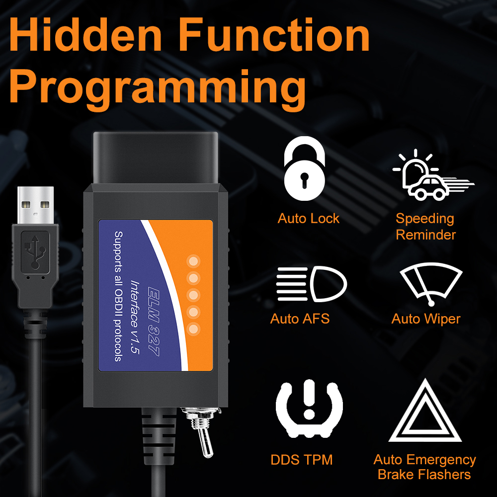 Elm327 V1.5 Modified For Ford Elmconfig Usb Hidden Function Forscan ...