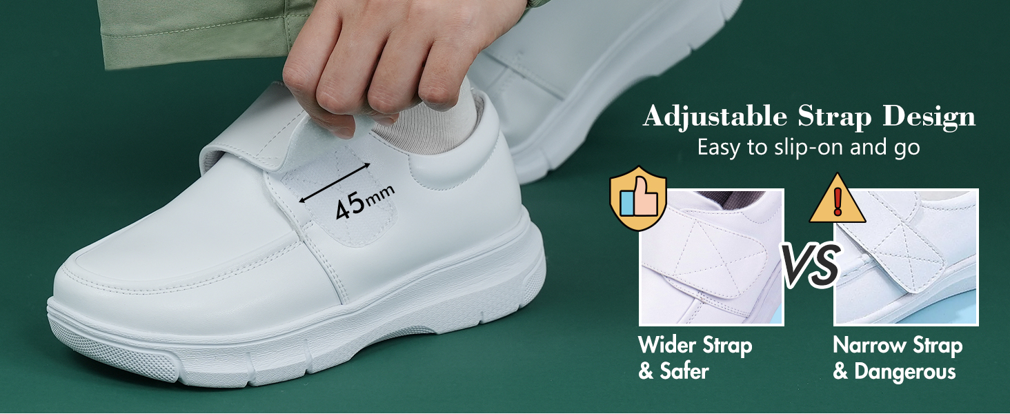 Hawkwell Women s Strap Lightweight Healthcare Nursing Shoes Slip Resistant Work Shoes 6930 Shopee Philippines