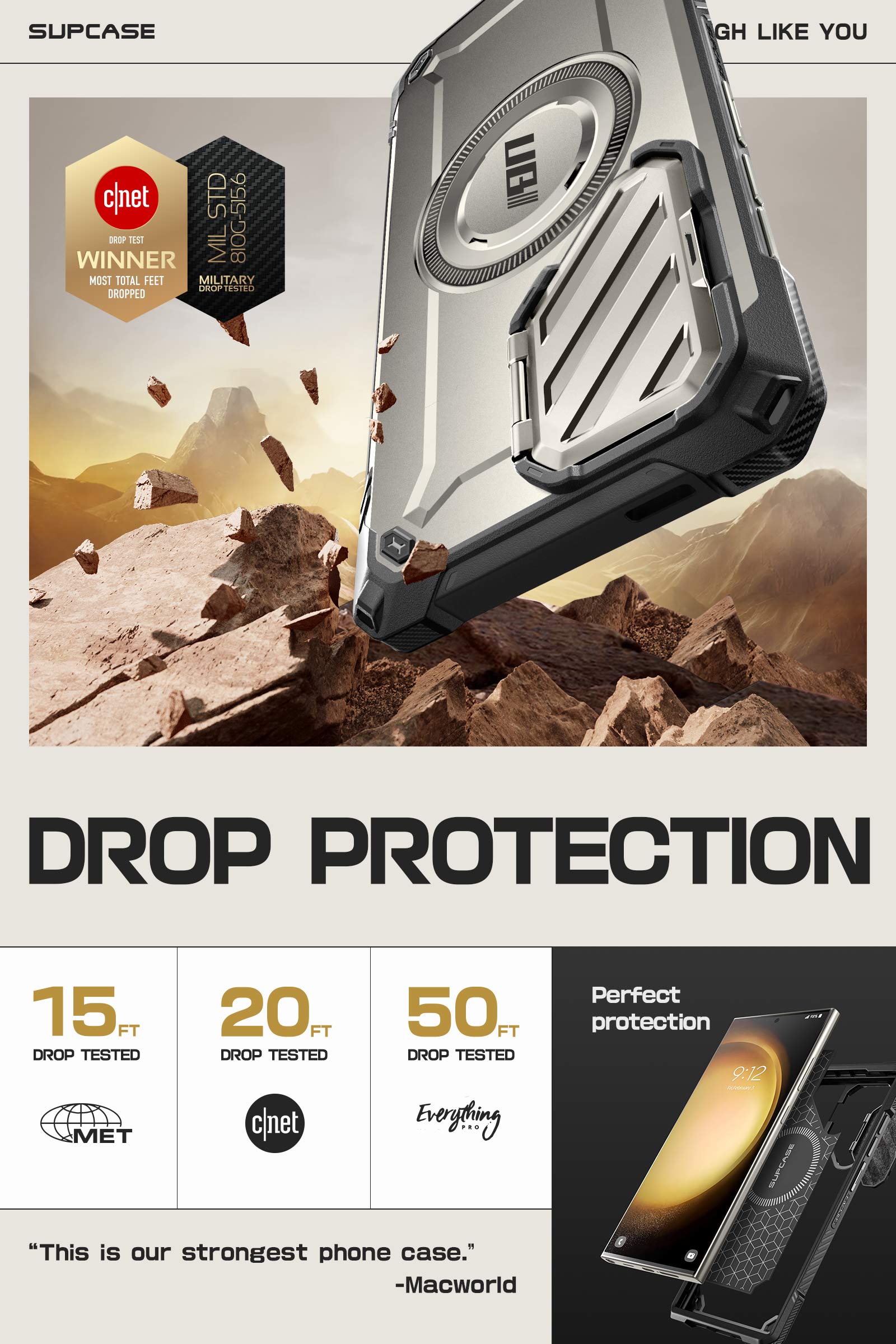 SUPCASE UBMag XT for Samsung Galaxy S24 Ultra Case with Camera Cover ...