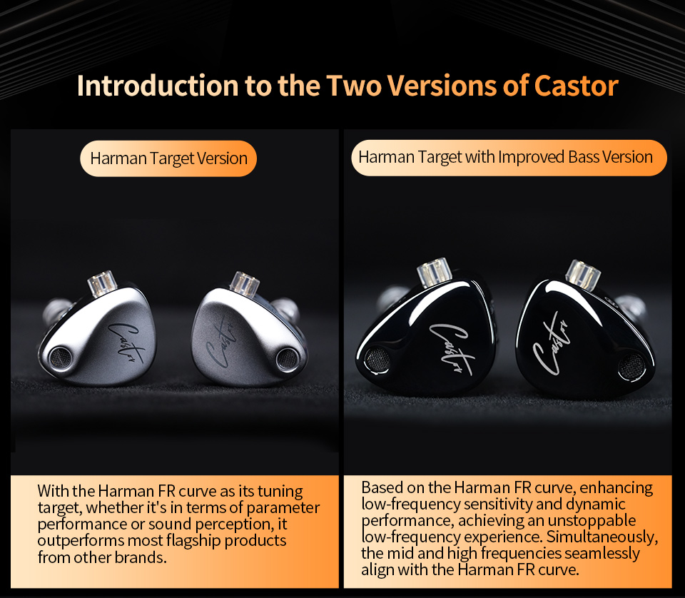 KZ Castor In Ear HiFi Earphone 2 Dynamic High-end Tunable balanced ...