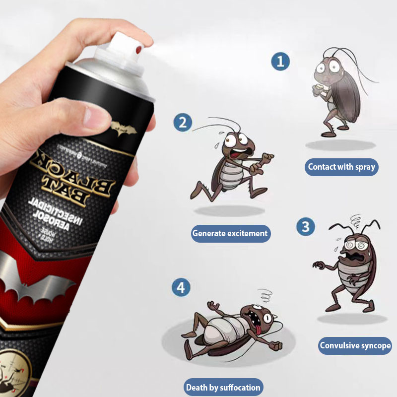 Black Bat Mosquito Insect Killer Insecticide Aerosol Insect Spray ...