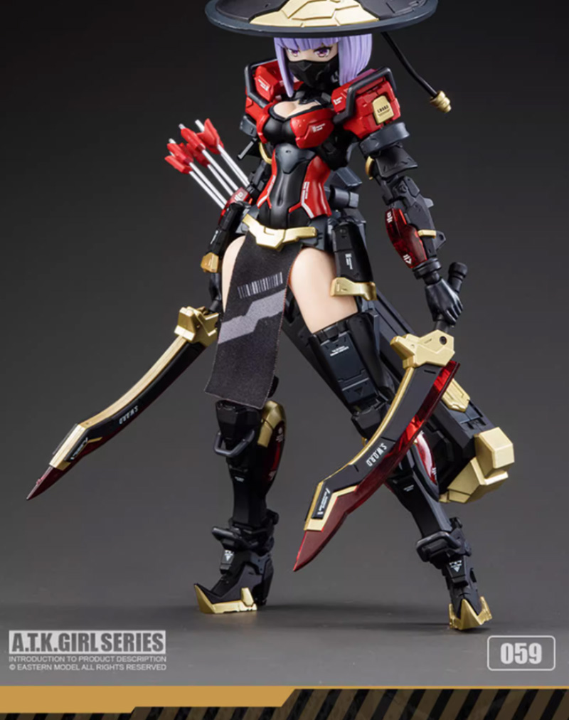Figurine Kit HiPlay Eastern Model JW059 – 1/12, 16 Cm – Mecha Musume Anime – À Assembler, Dès 15 Ans