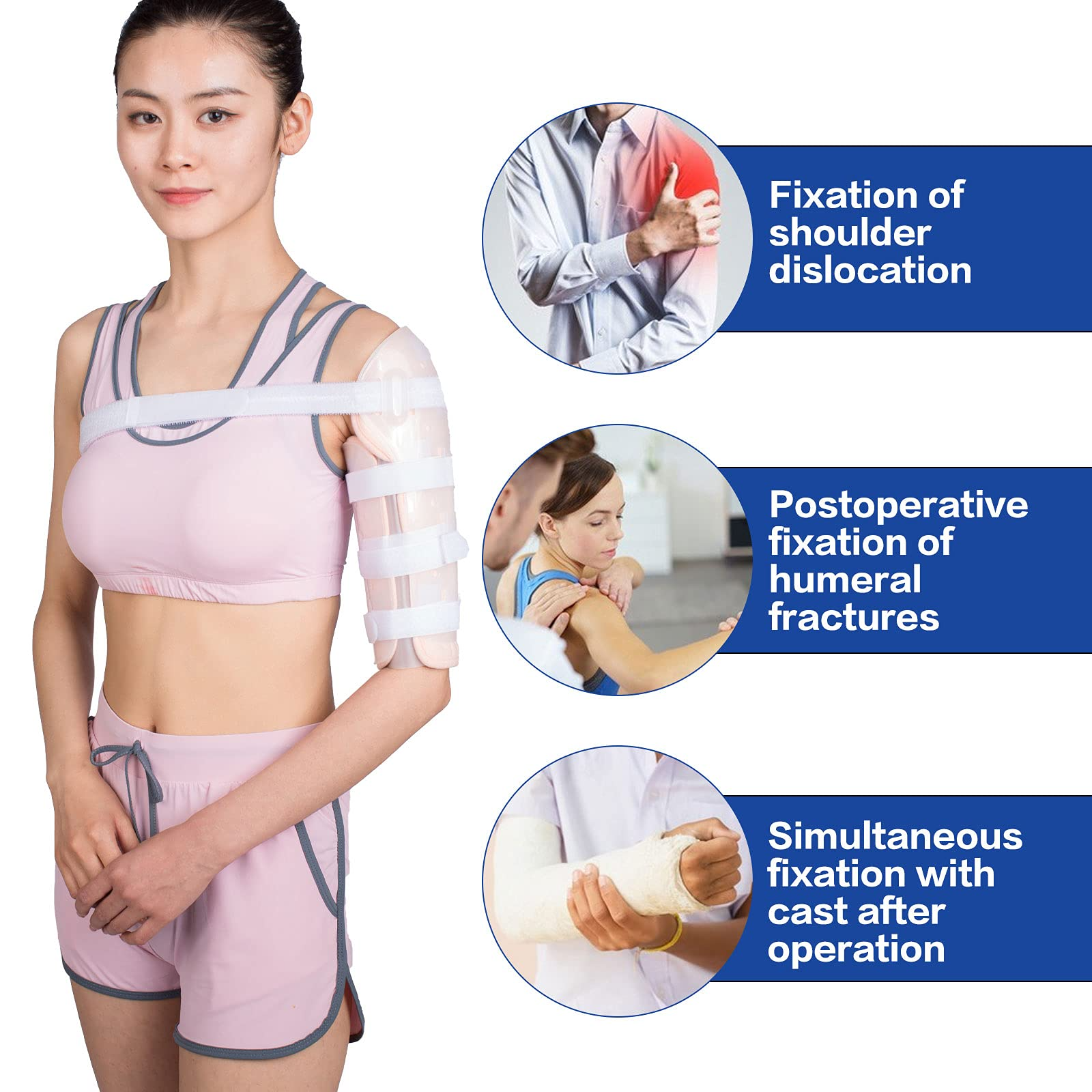 Humeral Fracture Splint, Humeral Shaft Fracture Brace for Broken Upper ...