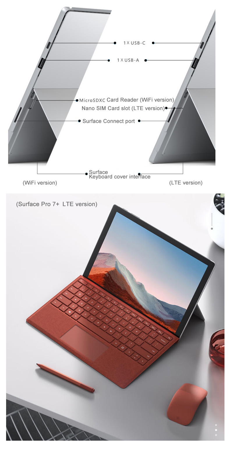 Microsoft Surface Pro 5 Pro6 Pro7 Pro4 Pro3 Laptop 2 in 1 Intel Core M3 7Y30  i5-7th Gen 4GB/8GB/16GB RAM 128GB/256GB/512GB SSD 12.3 Inch Win10 pro |  Shopee Philippines