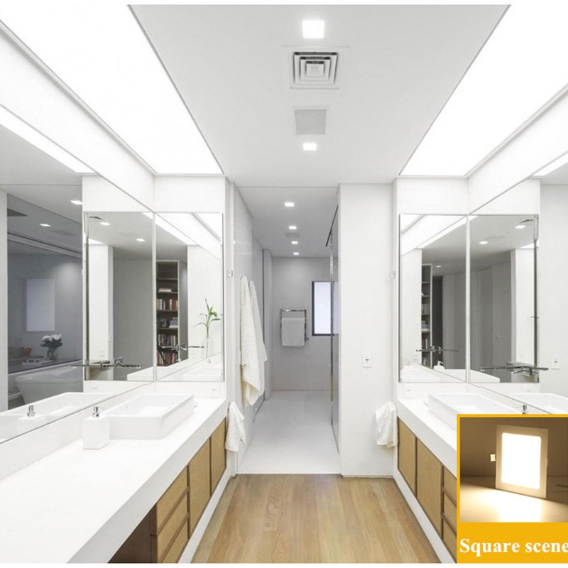 LED Pin Light Ceiling Light Recessed Panel Light Round And Square Down