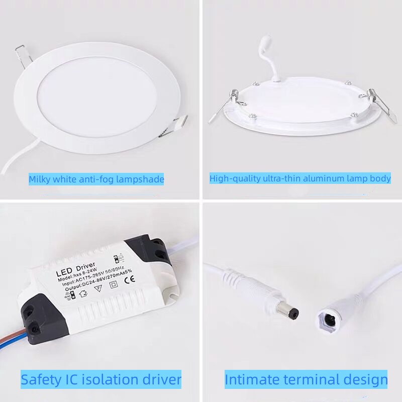 LED Pin Light Ceiling Light Recessed Panel Light Round And Square Down