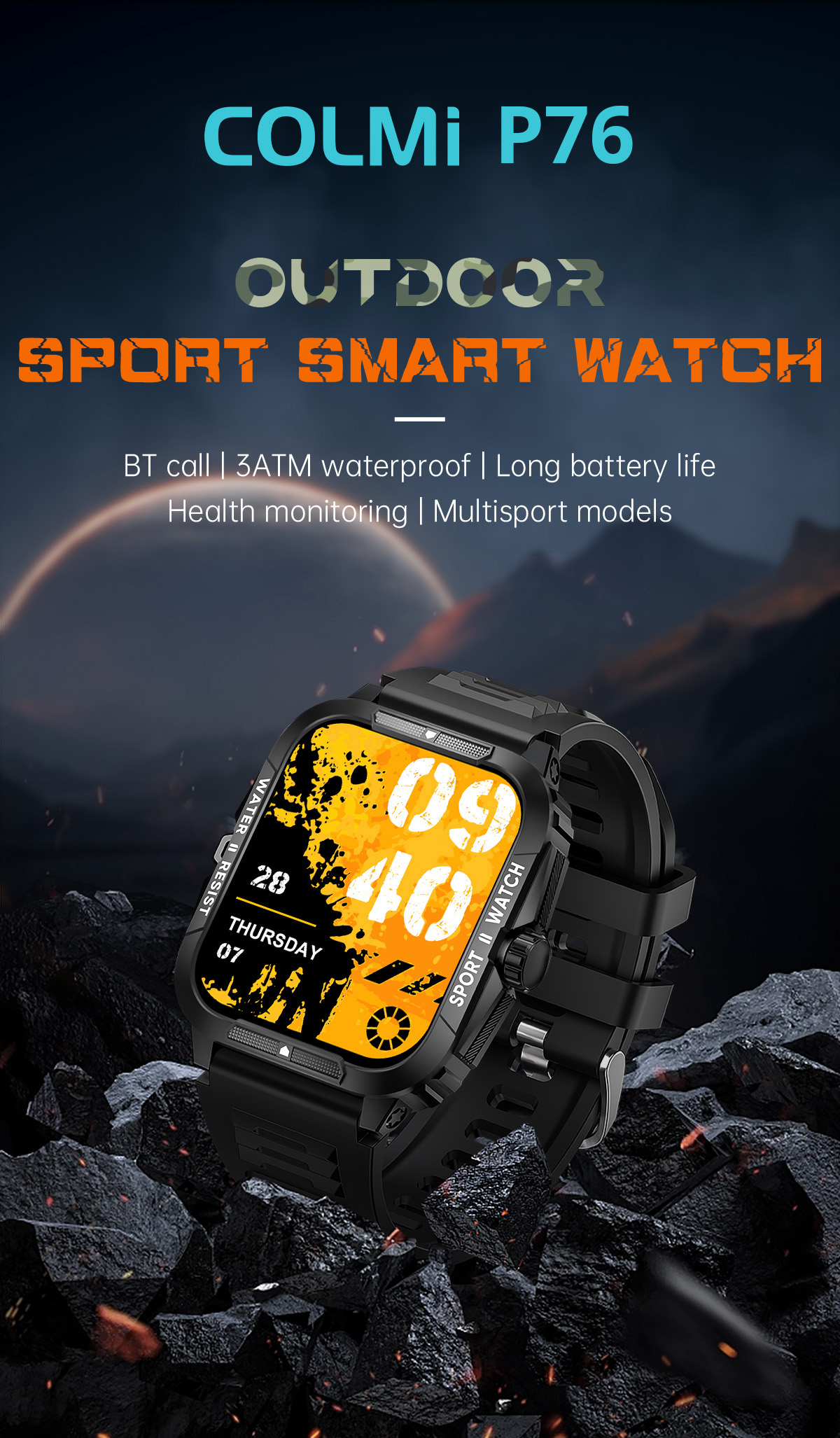 Colmi waterproof smart watch hot sale