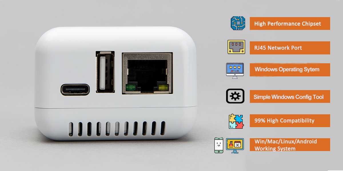 Transform Your USB Printer into a Network Printer with the 1-port Print ...