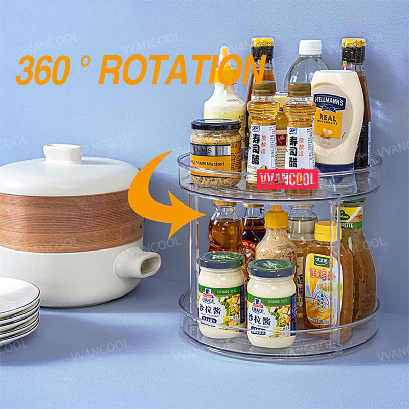Multi Layers Tiers Clear Storage Rack for Kitchen Seasoning Bottles ...