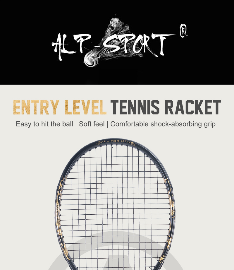 ALPSPORT TFTY JL Dragon Carbon Fiber 280g 50Lbs Tennis Racket For ...