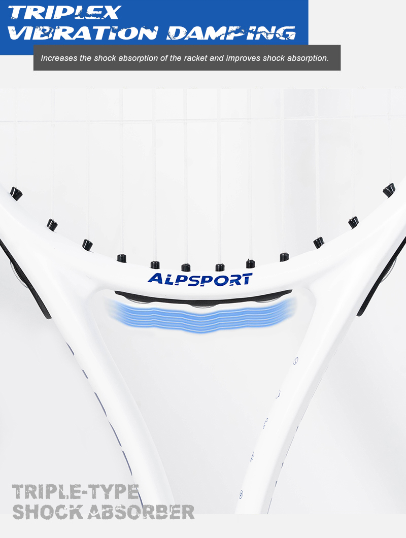 ALPSPORT QC Carbon Fiber Beginner Professional Tennis Racket With ...
