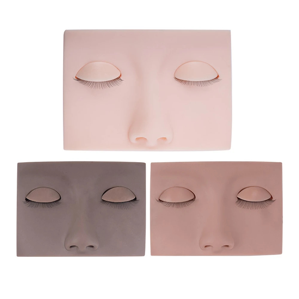 Practice Eyelash Extension Mannequin Head Training False Eyelashes ...