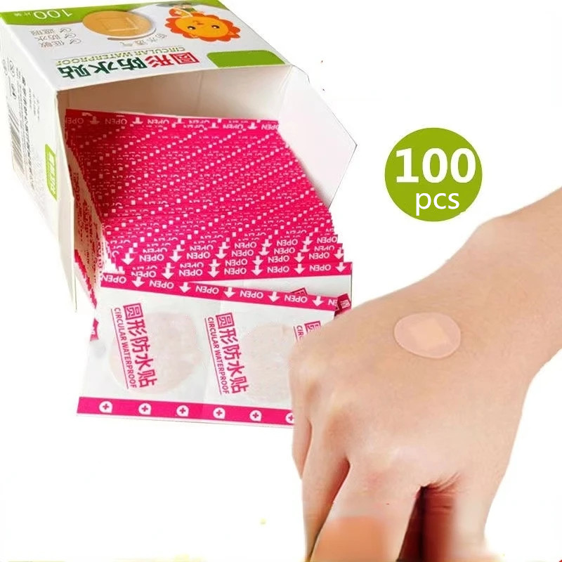 Medical Waterproof Adhesive Bandage 100pcs Mini Disposable Band Wounds ...