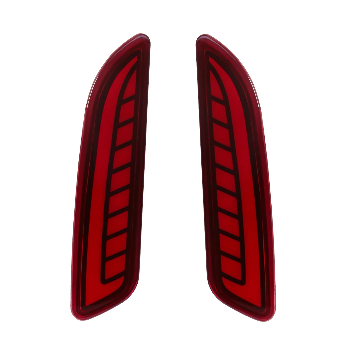 thumbnail image 2 of 2PCs Rear Bumper Reflector Tail Lights For BMW X3 F25 2014-2017 – Red ABS Safety Reflectors (Left & Right) 2 of 13