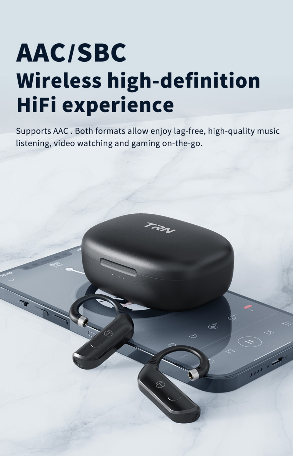TRN BT20 Pro Wireless Bluetooth 5.3 HIFI Headset Module Upgrade Cable ...