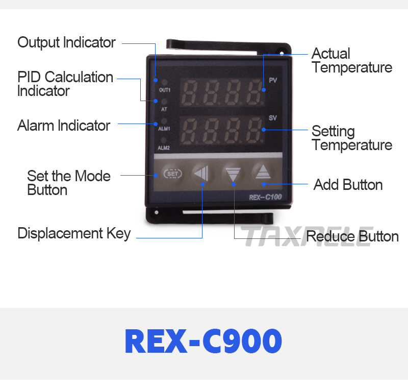 rex-c100 c400 c700 c900 Digital Temp Thermostat Thermometer Digital ...
