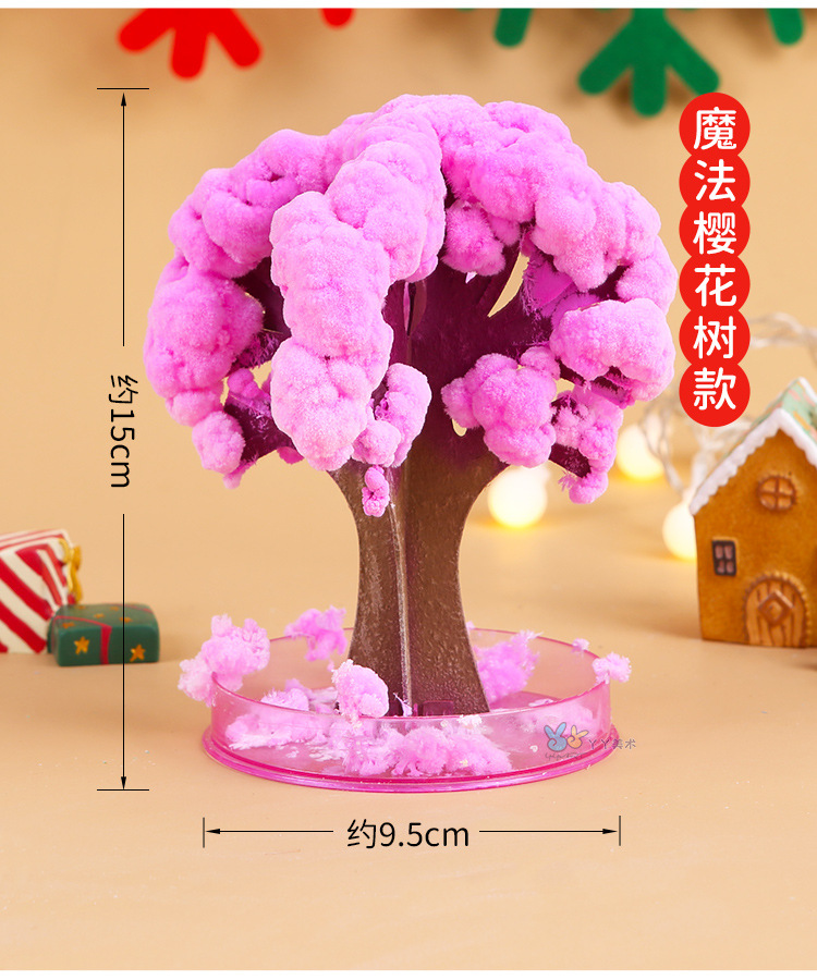 Magic Growing Tree Paper Sakura Crystal Tree Desktop Sakura Toy ...