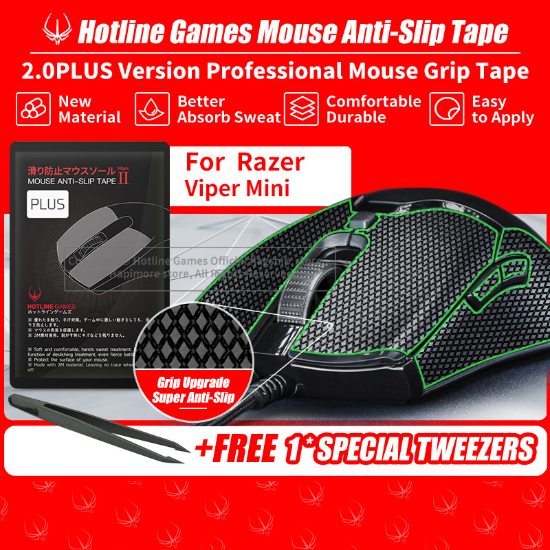 Hotline Games 2.0Plus Mouse Anti-slip Grip Ttape Ffor Razer Viper Mini ...