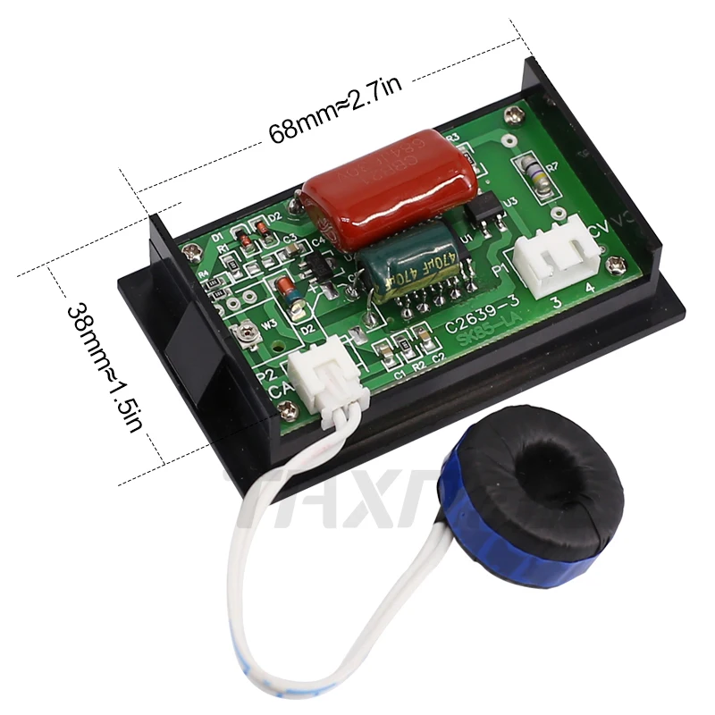DL85 AC80-500V 100A 60A Dual Display Voltage Current Meter Detector ...