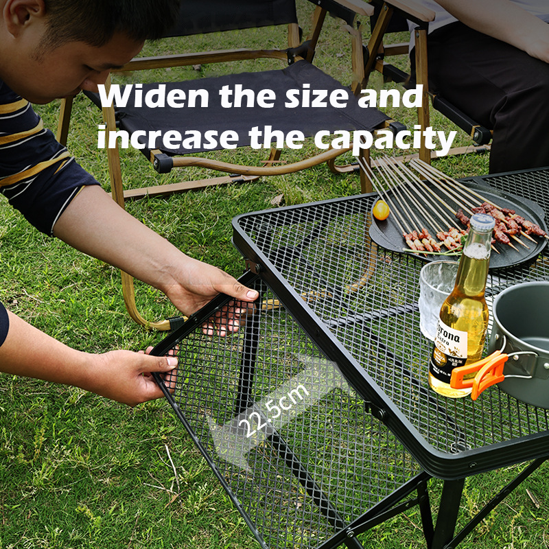 Folding Camping Table Barbecue Picnic Outdoor Portable High Strength ...